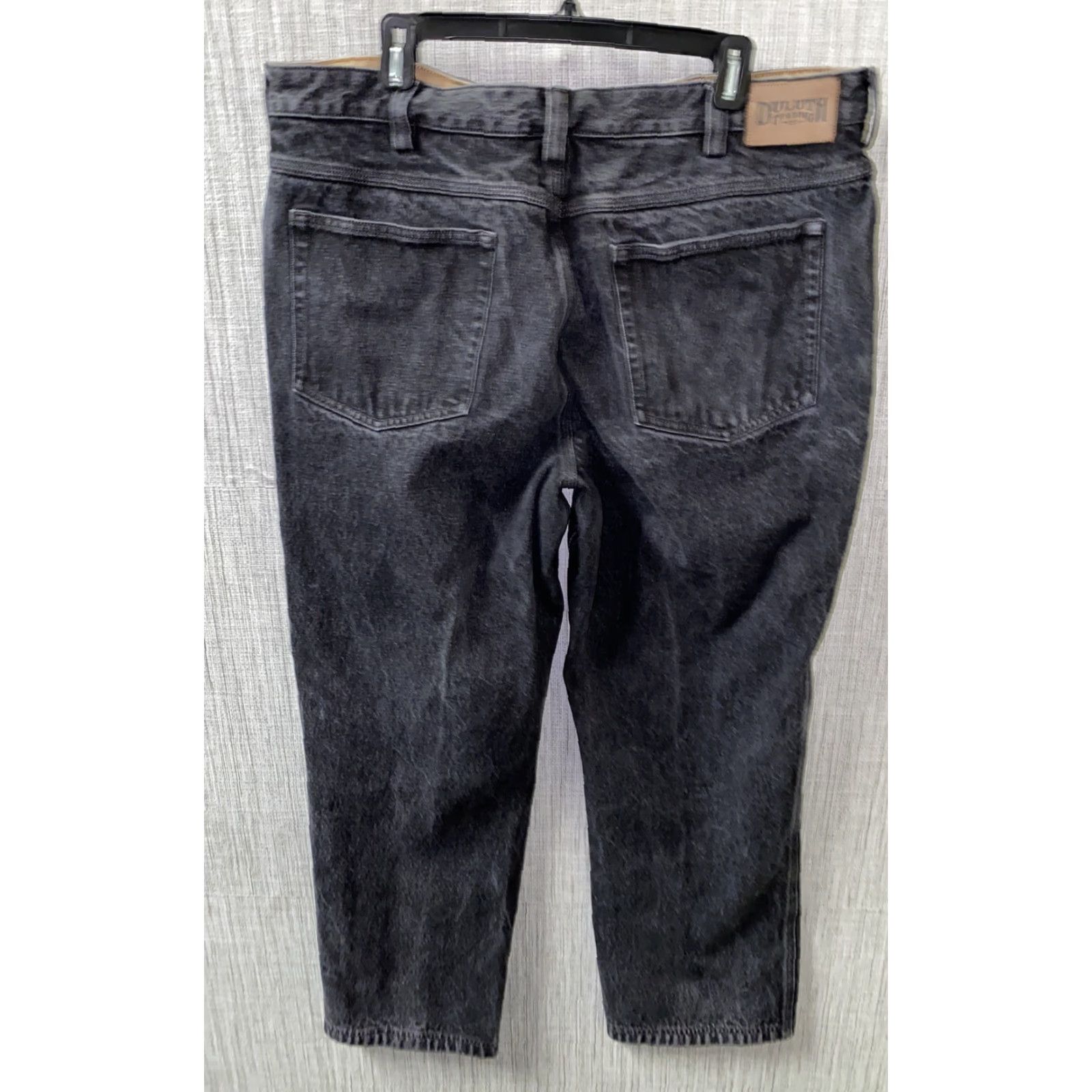 CO Duluth Trading Co Mens Black Zip Fly Jeans 40 x 31 Regular Denim Jeans Inseam 31 Men Pants Size US 40 / EU 56 - 4 Thumbnail