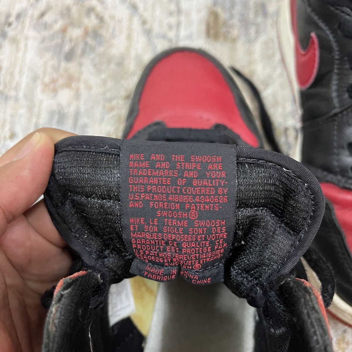 Jordan Brand × Nike Vintage 1994 Bred 1 Jordan Size US 5.5 / EU 38 - 15 Thumbnail