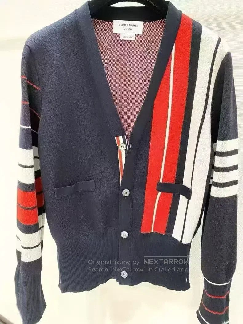Thom Browne Thom Browne Contrasting vertical striped irregular woolen Size US S / EU 44-46 / 1 - 3 Thumbnail