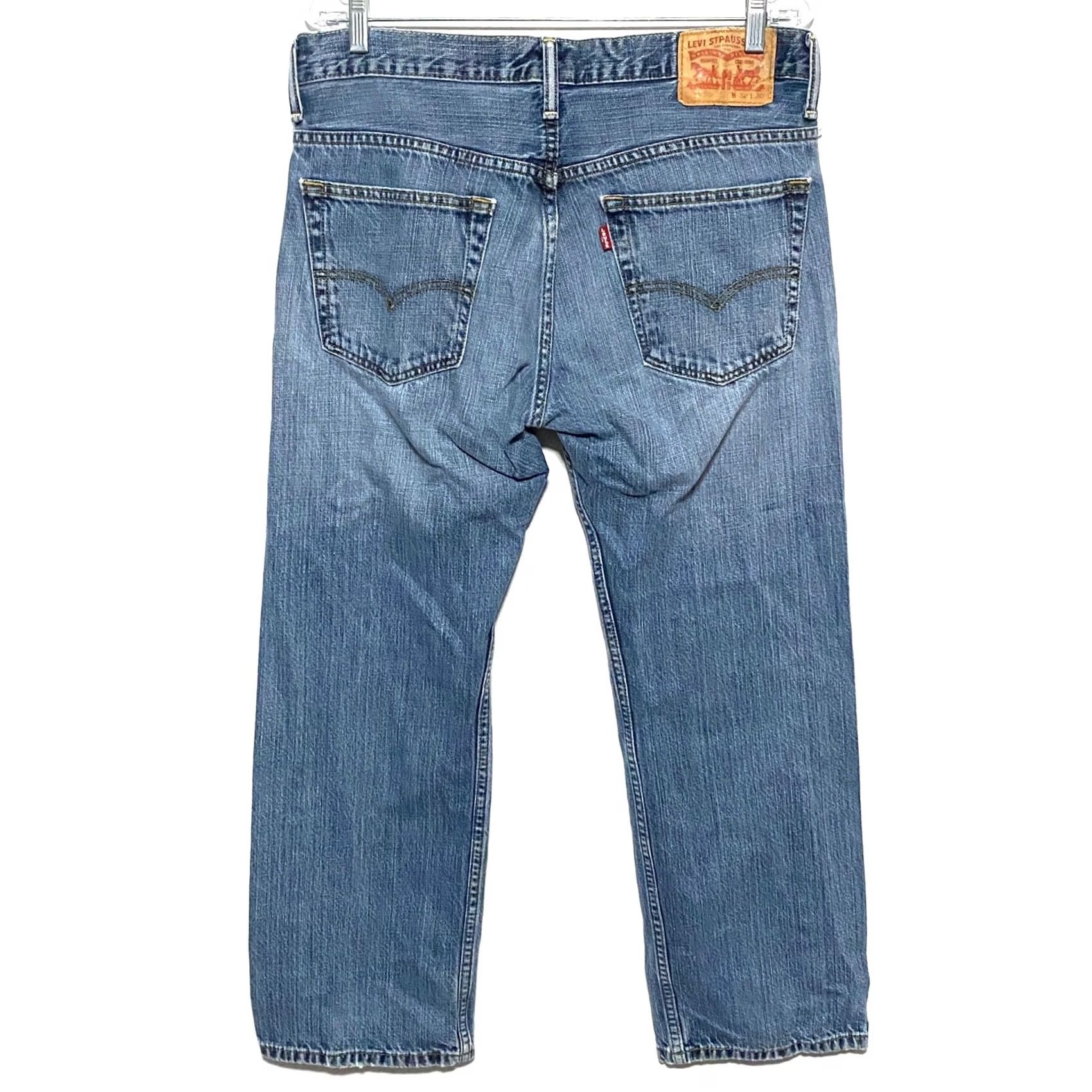 Levi's Levi's 569 Loose Fit Straight Jeans Mens 33x27.5 Distressed Ripped Grunge Y2K Jeans Men Denim Blue 5-Pocket Size US 32 / EU 48 - 2 Thumbnail