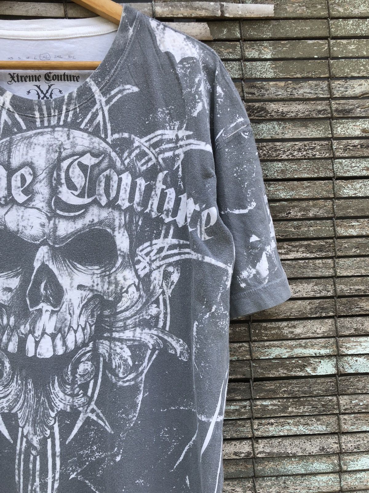 Affliction OVP Skull Xtreme Couture Tshirt Size US XL / EU 56 / 4 - 6 Thumbnail
