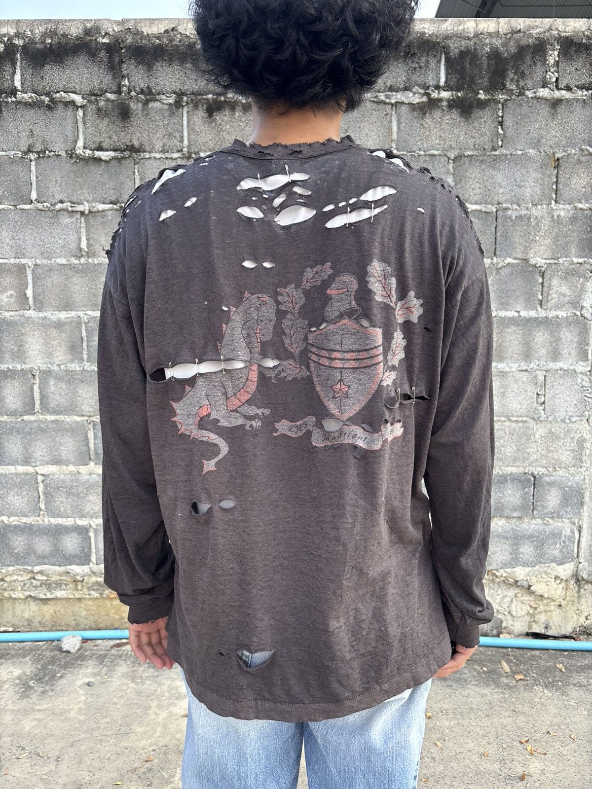 Vintage Thrashed Distressed Madrigal 1996 Shirt Faded ERD Grunge 96 Size US XL / EU 56 / 4 - 3 Thumbnail