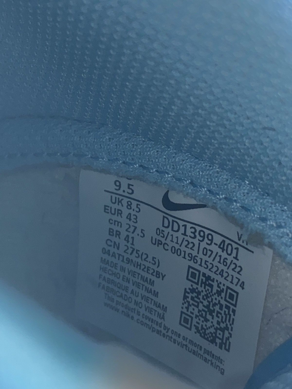 Nike Nike Dunk High Blue Chill Size US 9.5 / EU 42-43 - 5 Thumbnail