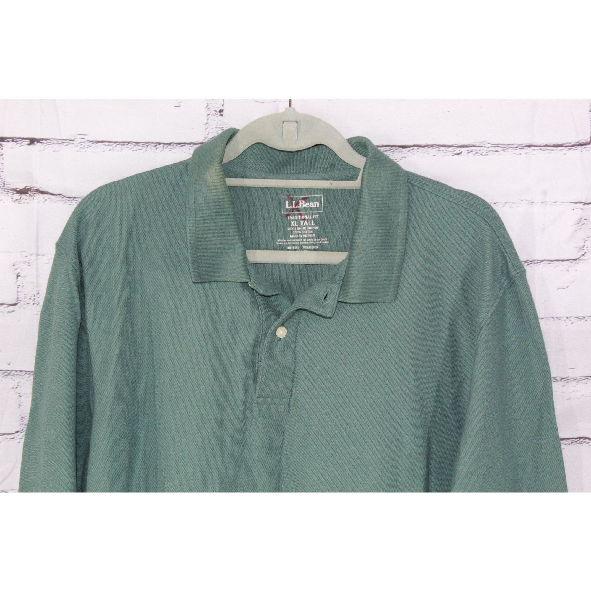 L.L. Bean LL Bean Premium Double L Polo Long Sleeve Relaxed Shirt Size US XL / EU 56 / 4 - 2 Thumbnail