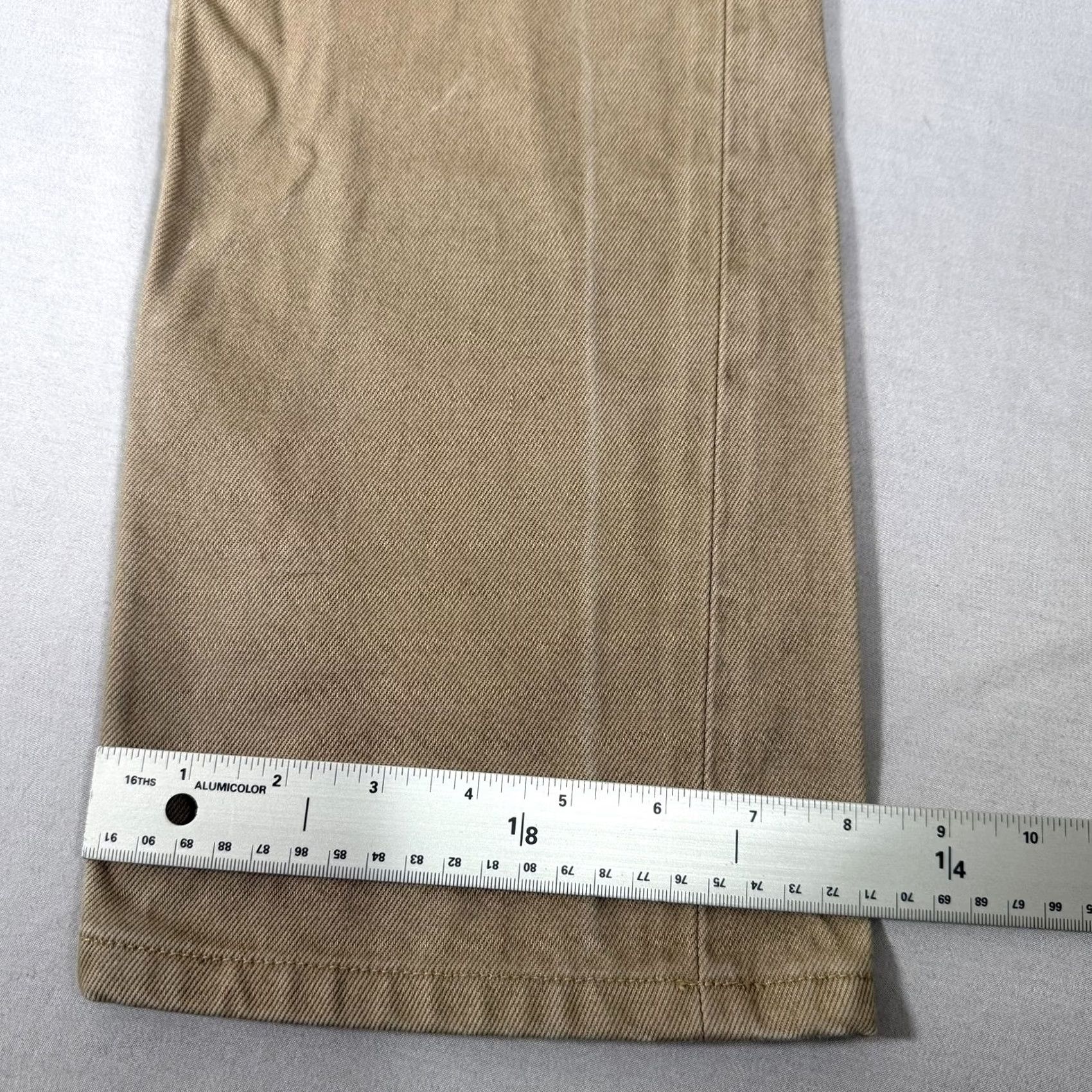 The Unbranded Brand Unbranded Brand Jeans Mens 32x29 Beige Selvedge UB207 Tapered Denim Pants Size US 32 / EU 48 - 7 Thumbnail