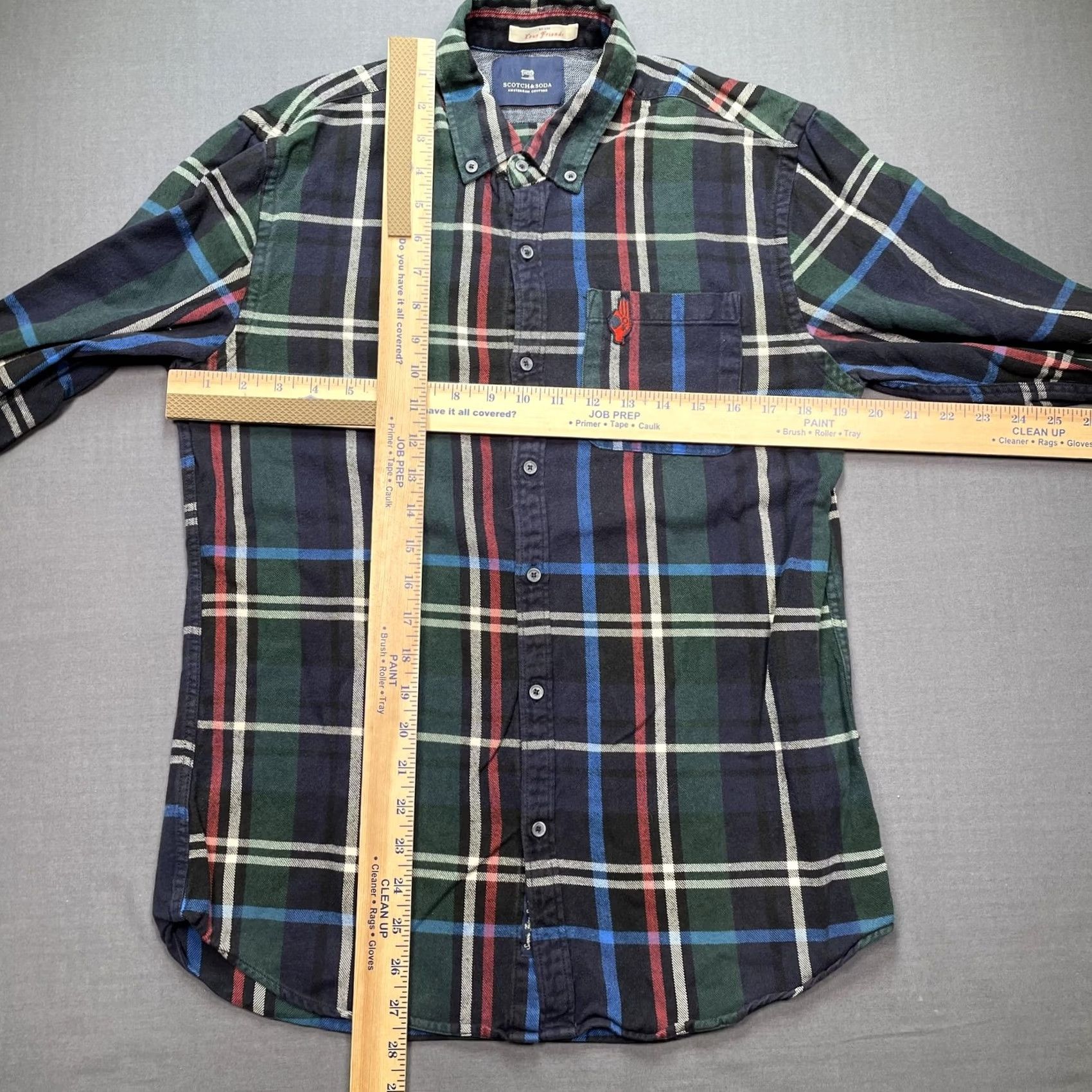 Scotch & Soda Scotch & Soda Shirt Mens Medium Multicolor Plaid Flannel Long Sleeve Button Up Size US M / EU 48-50 / 2 - 6 Thumbnail