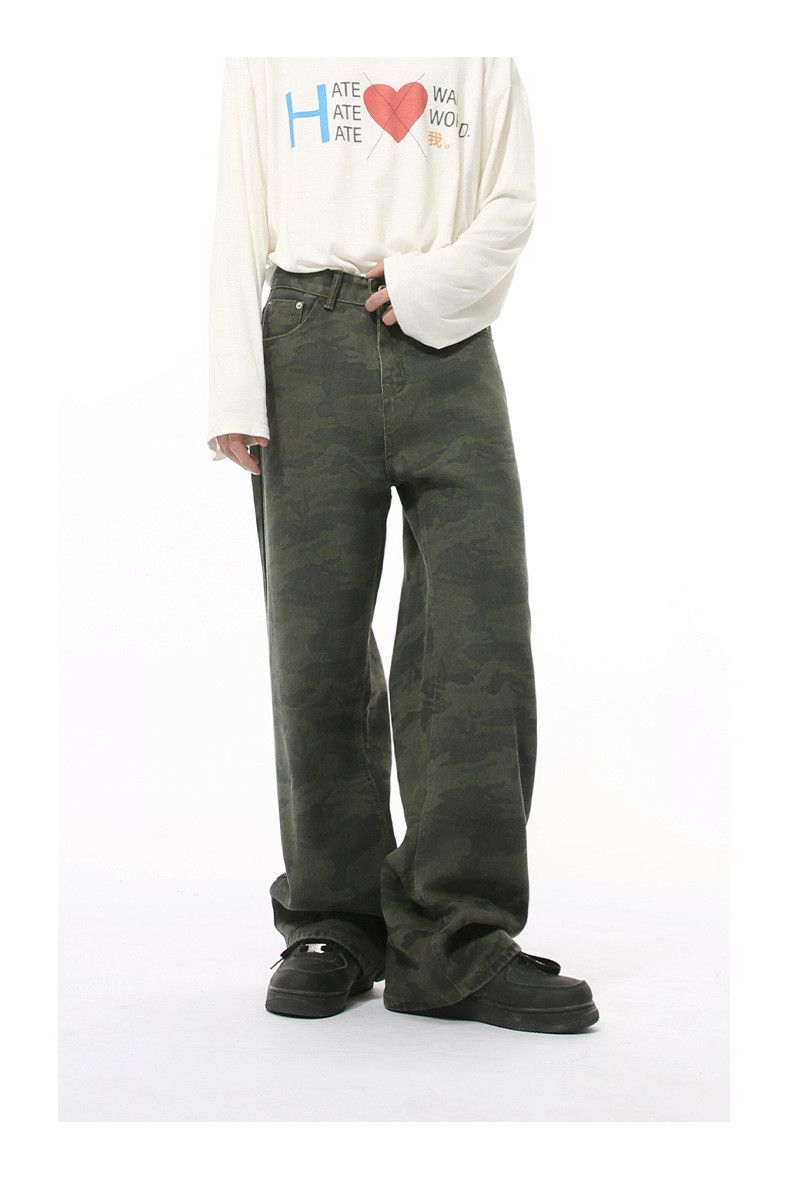 Japanese Brand × Jean Camouflage cleanfit basic straight dark wash jeans Size US 32 / EU 48 - 1 Thumbnail