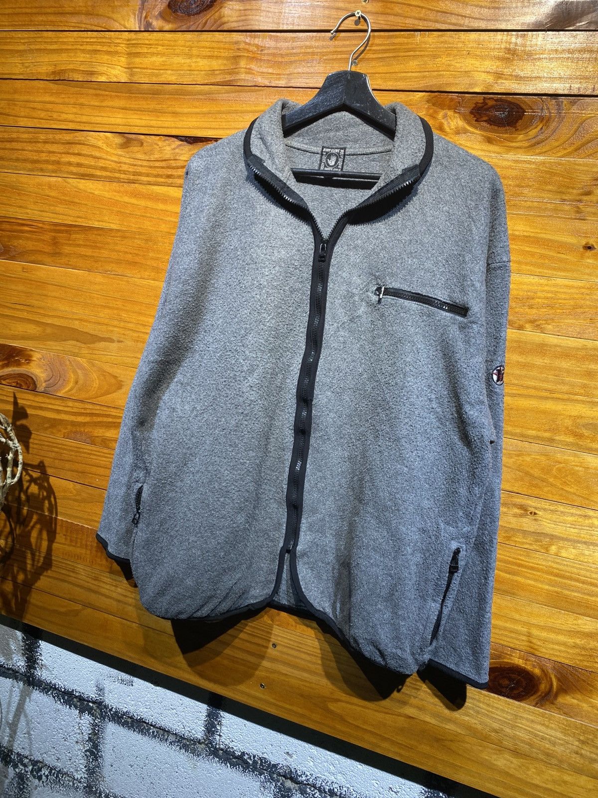 Body Glove Body Glove Vintage Full-Zip Fleece Jacket – Gray Size US L / EU 52-54 / 3 - 4 Thumbnail
