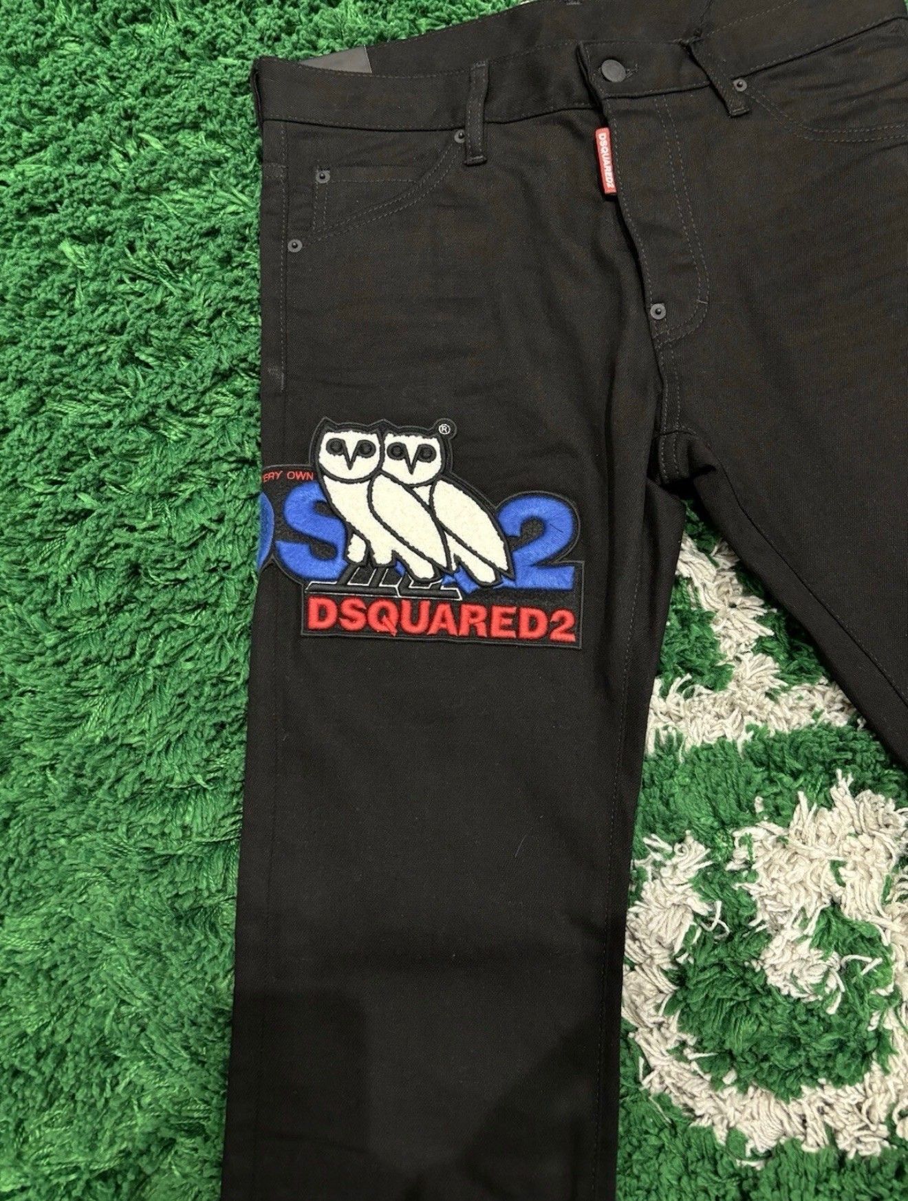 October's Very Own OVO X DSQUARED2 Jeans Black Size US 32 / EU 48 - 2 Thumbnail