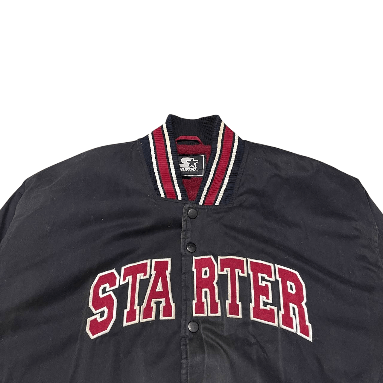 Starter Vintage Starter Embroidered Bomber Jacket Sherpa Linning Size US L / EU 52-54 / 3 - 2 Thumbnail
