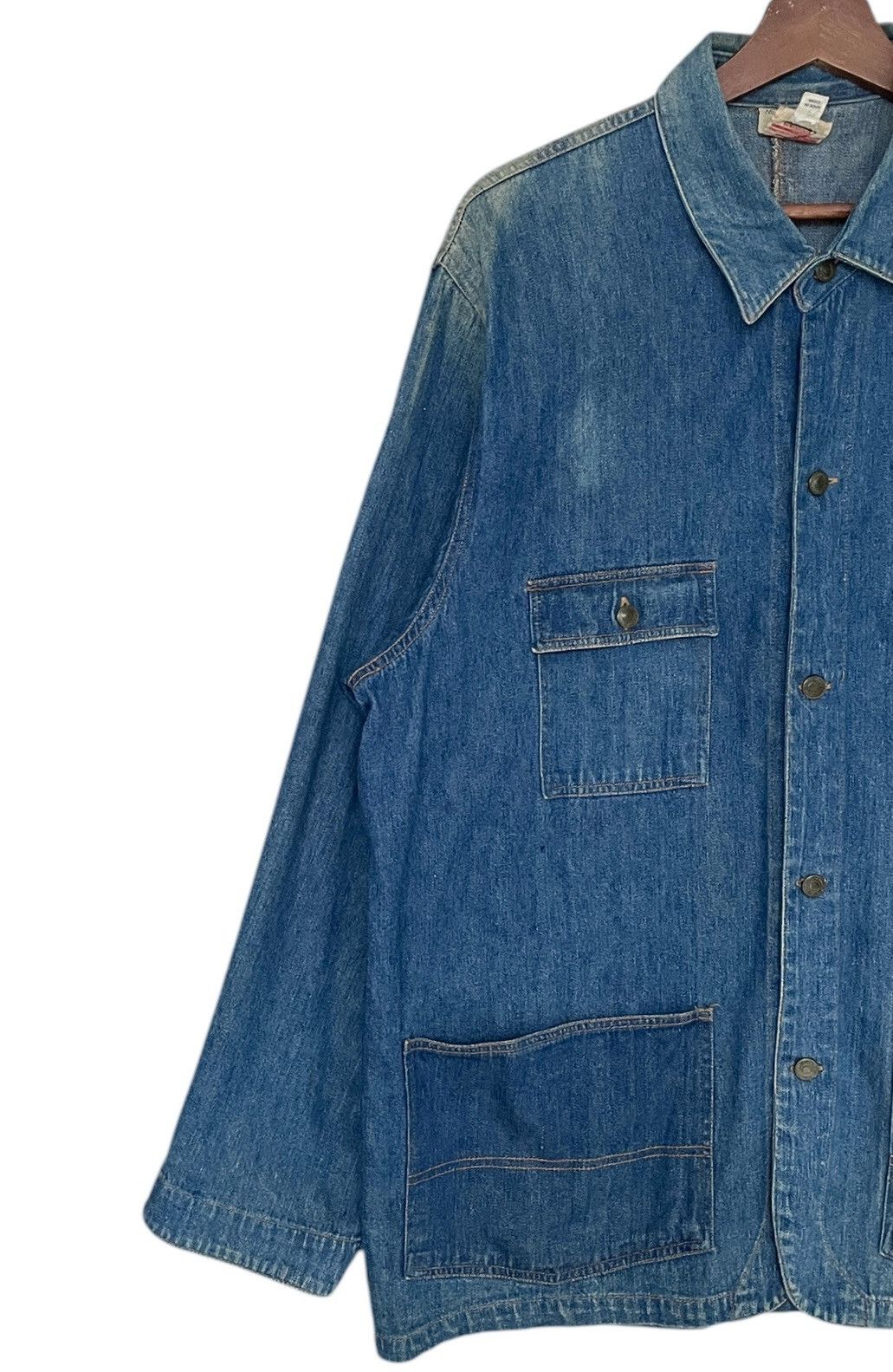 Japanese Brand × Vintage Vintage Brand Active Scene Pullover Denim Jacket 1990s Size US L / EU 52-54 / 3 - 3 Thumbnail