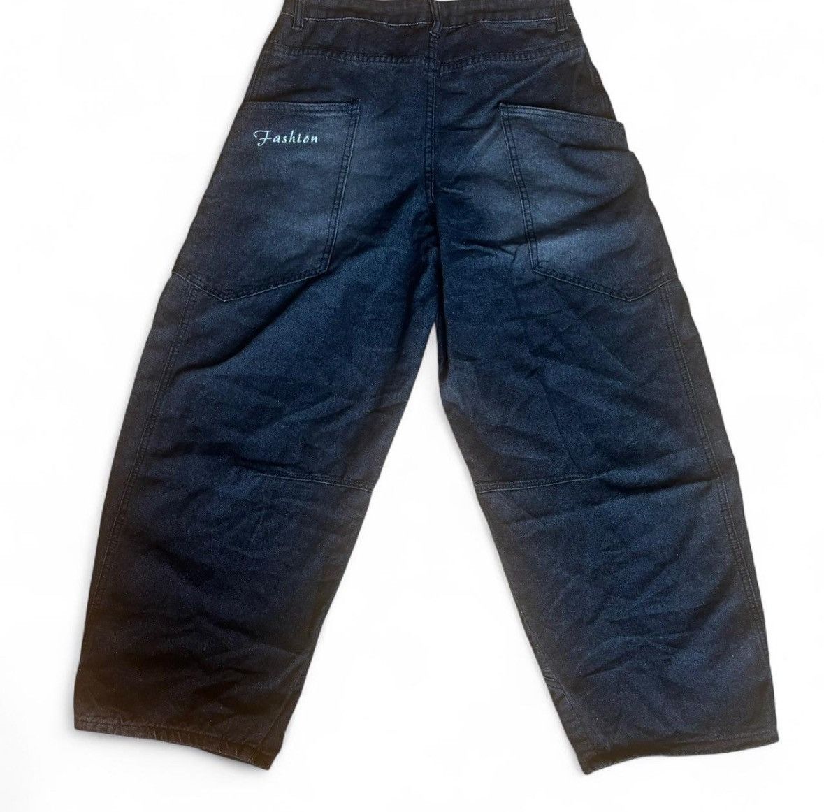 Other Black wide-leg denim Size US 31 - 3 Thumbnail
