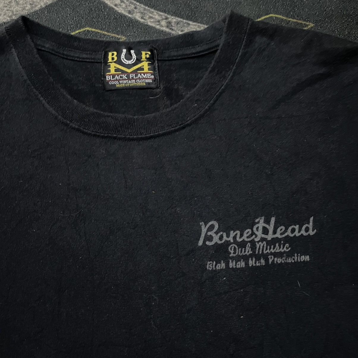 Band Tees × Vintage 💥BlackFlame Bonehead Dub Music Backhit Tees Size US S / EU 44-46 / 1 - 3 Thumbnail