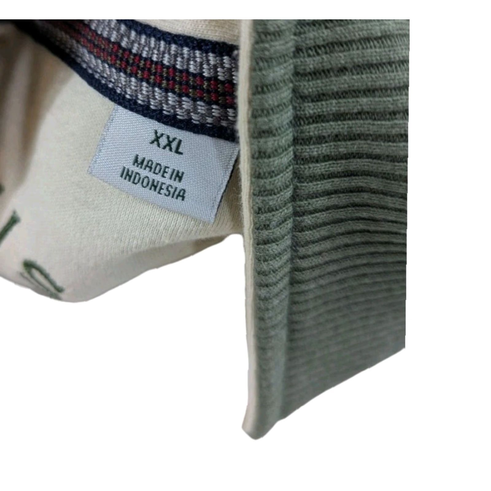 Orvis Signature Pullover Sweater 1/4 Zip Snap Mens 2XL Olive Green Signature Collection Knit Pullover