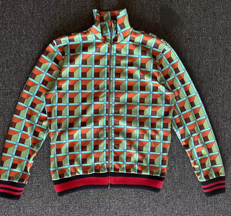 Gucci Gucci Colorful Grid Pattern Jacket-yf Size US M / EU 48-50 / 2 - 1 Thumbnail
