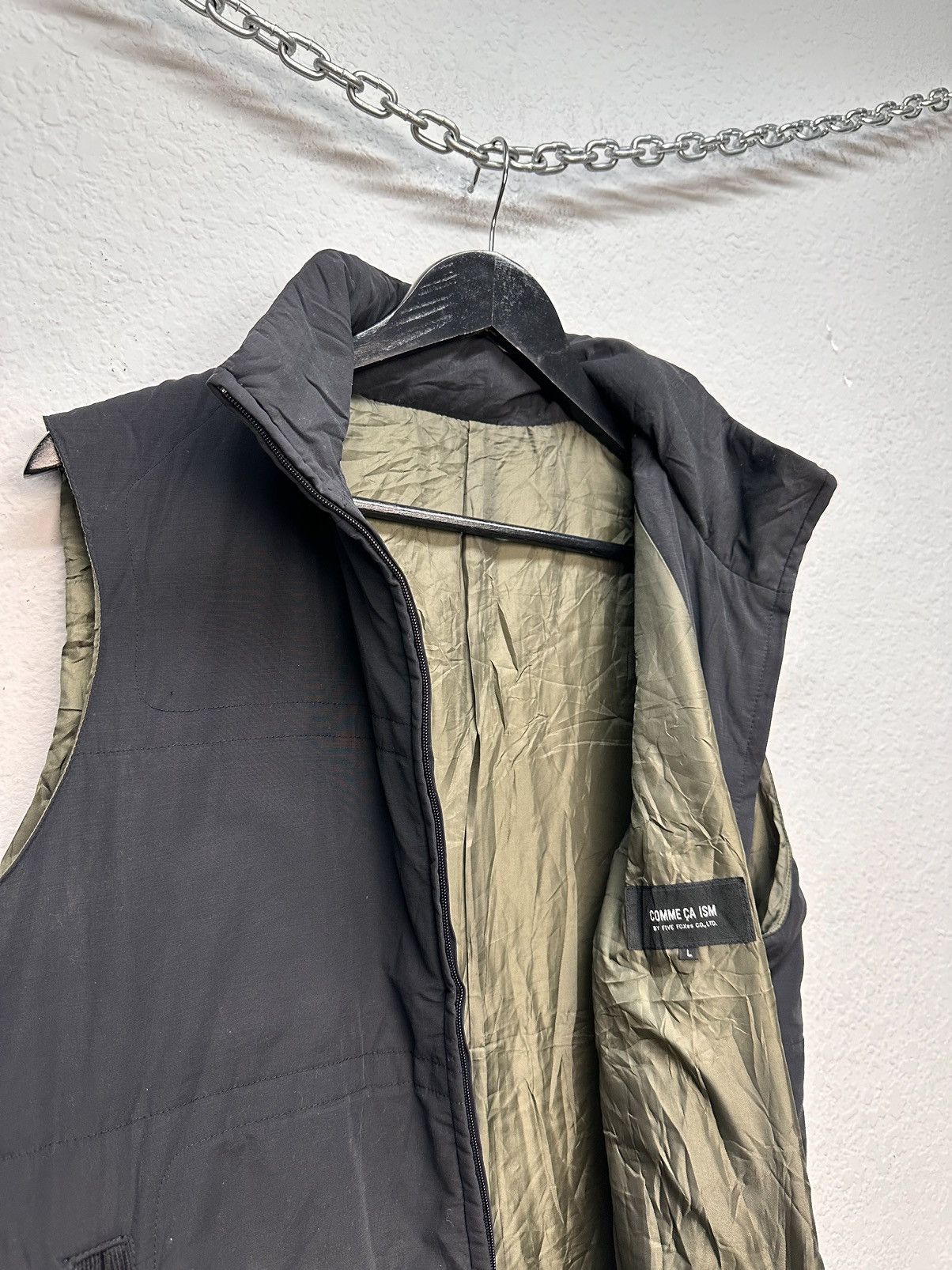 Comme Ca Ism Vintage Japan Comme Ca Ism reversible padded vest minimal Size US L / EU 52-54 / 3 - 9 Thumbnail
