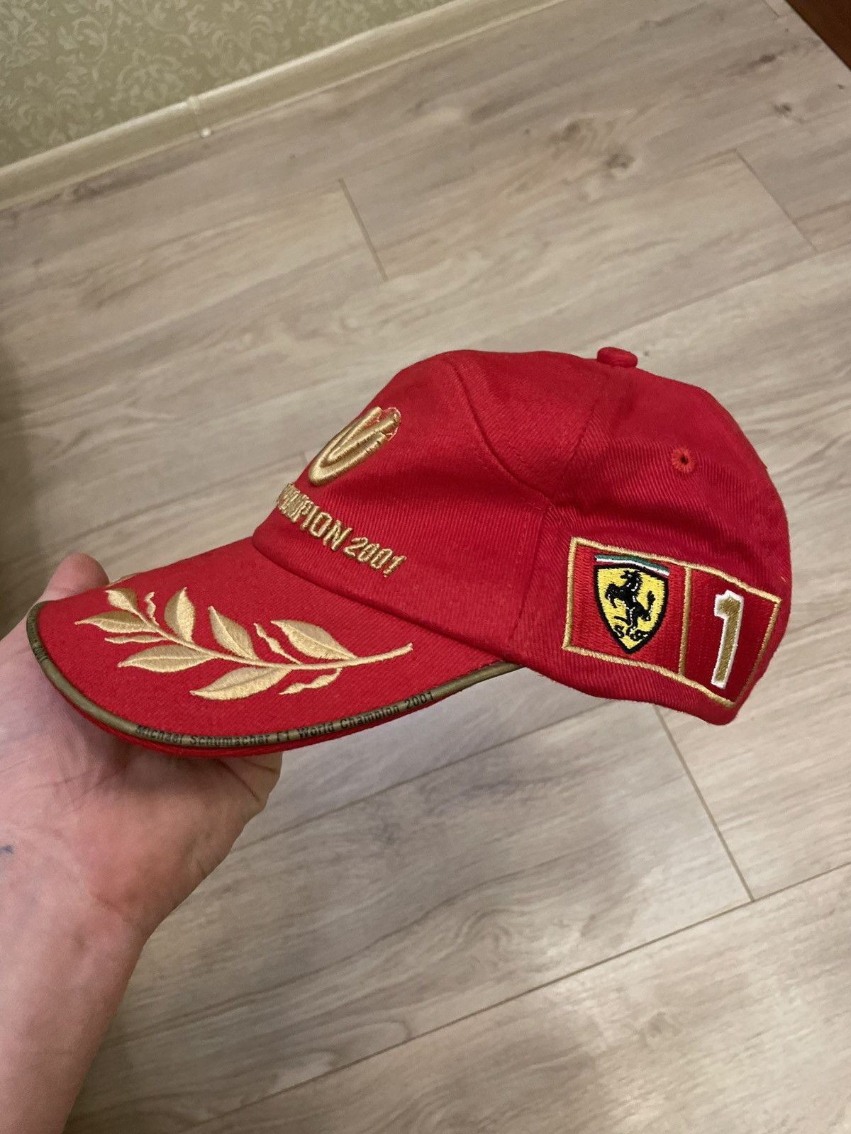 Ferrari Vintage O0s Y2K Ferrari Michael Schumacher F1 Racing Cap Size ONE SIZE - 4 Thumbnail