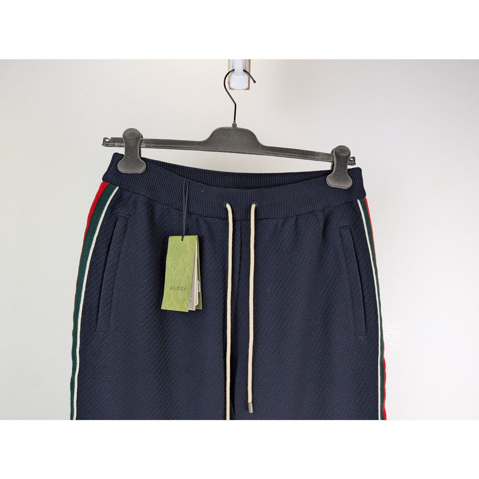 Gucci o1rshd1 GG Logo Sweatpants in Navy Size US 34 / EU 50 - 2 Thumbnail
