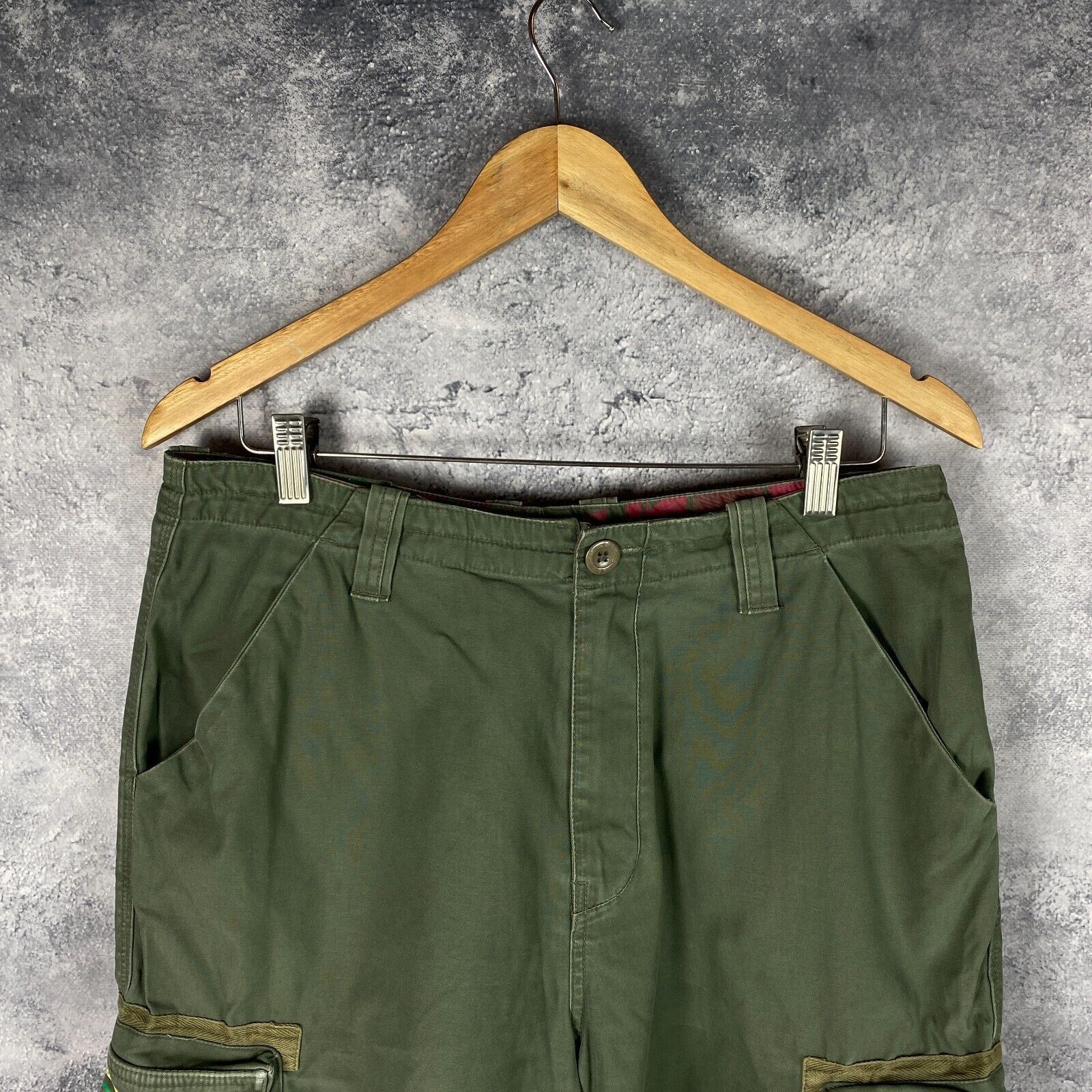Quiksilver Quiksilver Cargo Shorts Men's Size 32 Green ` Size US 32 / EU 48 - 2 Thumbnail