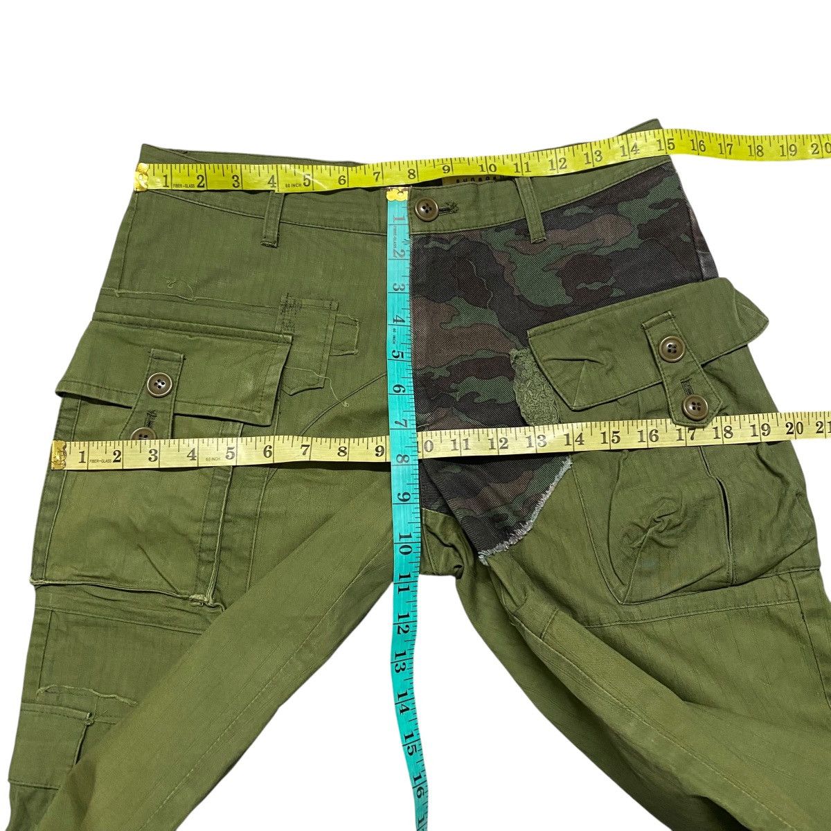 Issey Miyake Vintage Sunaokuwahara Military Patchwork Combat Pants Size 30" / US 8 / IT 44 - 16 Thumbnail