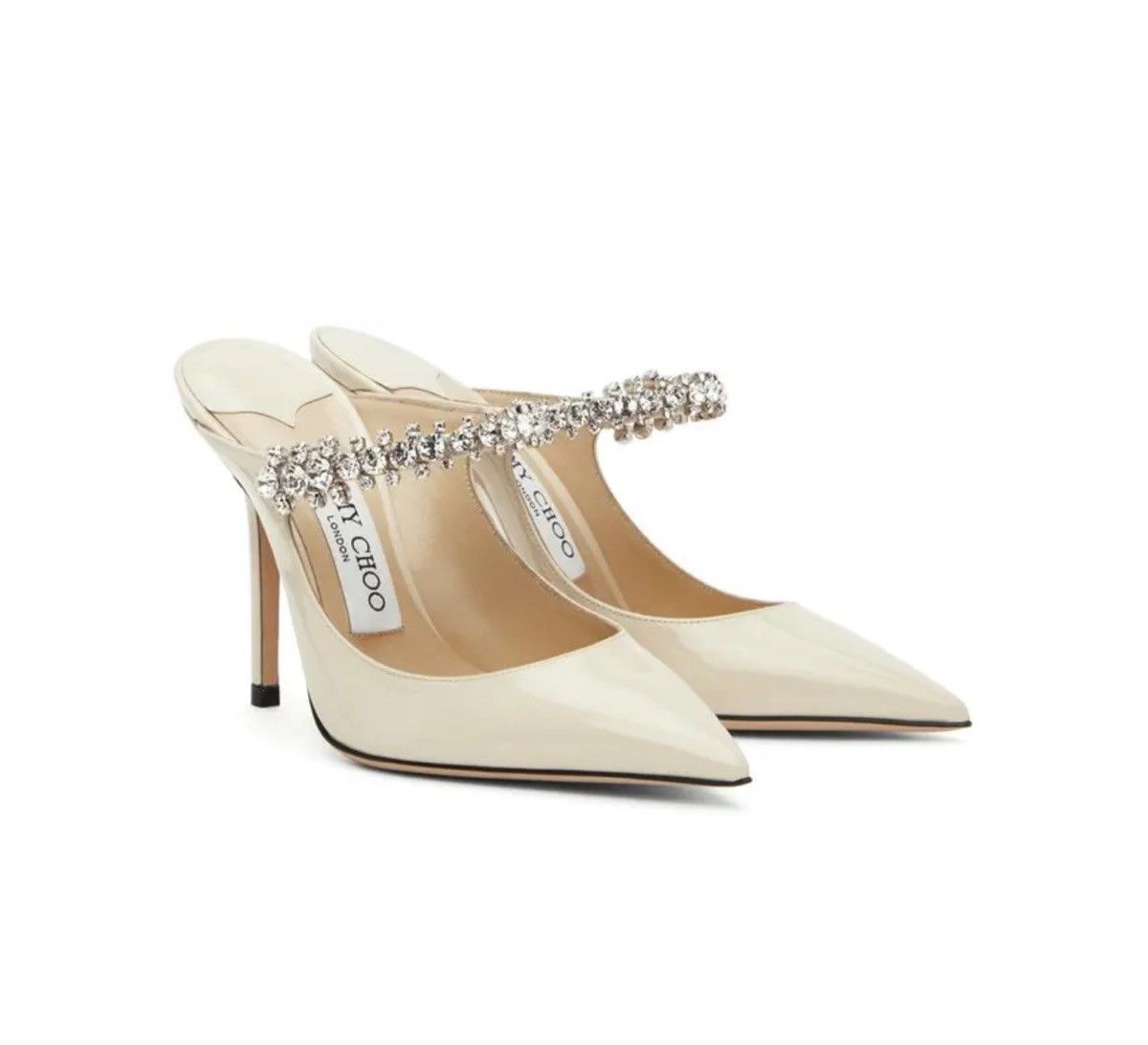 Jimmy Choo Jimmy Choo Bing Embellished Patent Leather Mules size 37 Size US 7 / IT 37 - 1 Thumbnail