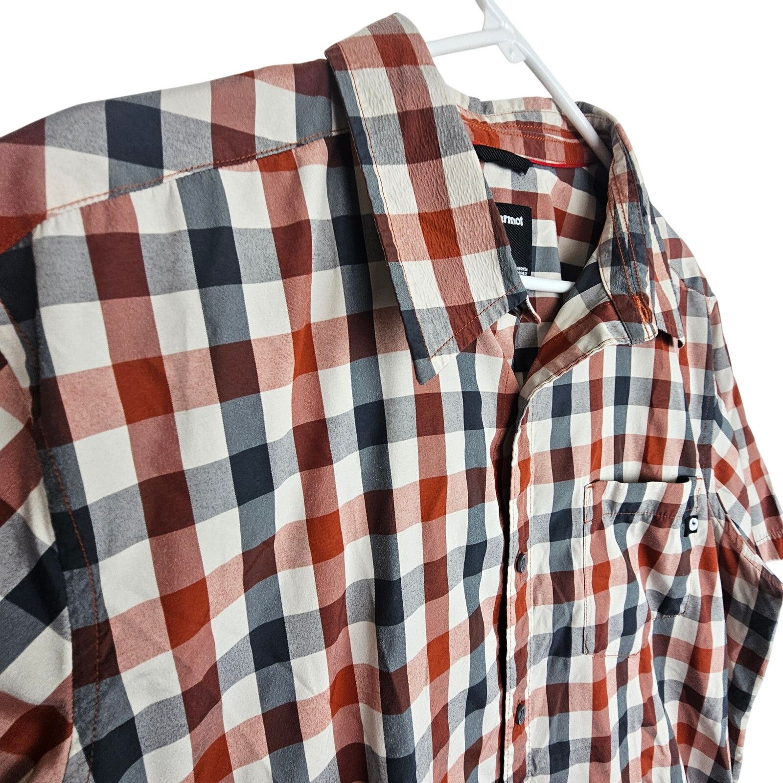 Marmot Marmot Mens Checker Button Shirt XL Gorpcore Outdoor Trail Size US XL / EU 56 / 4 - 5 Thumbnail