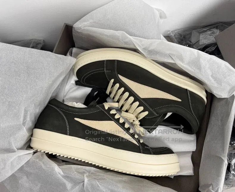 Rick Owens Rick Owens Dark Green Leather Sneakers. Size US 9 / EU 42 - 2 Thumbnail