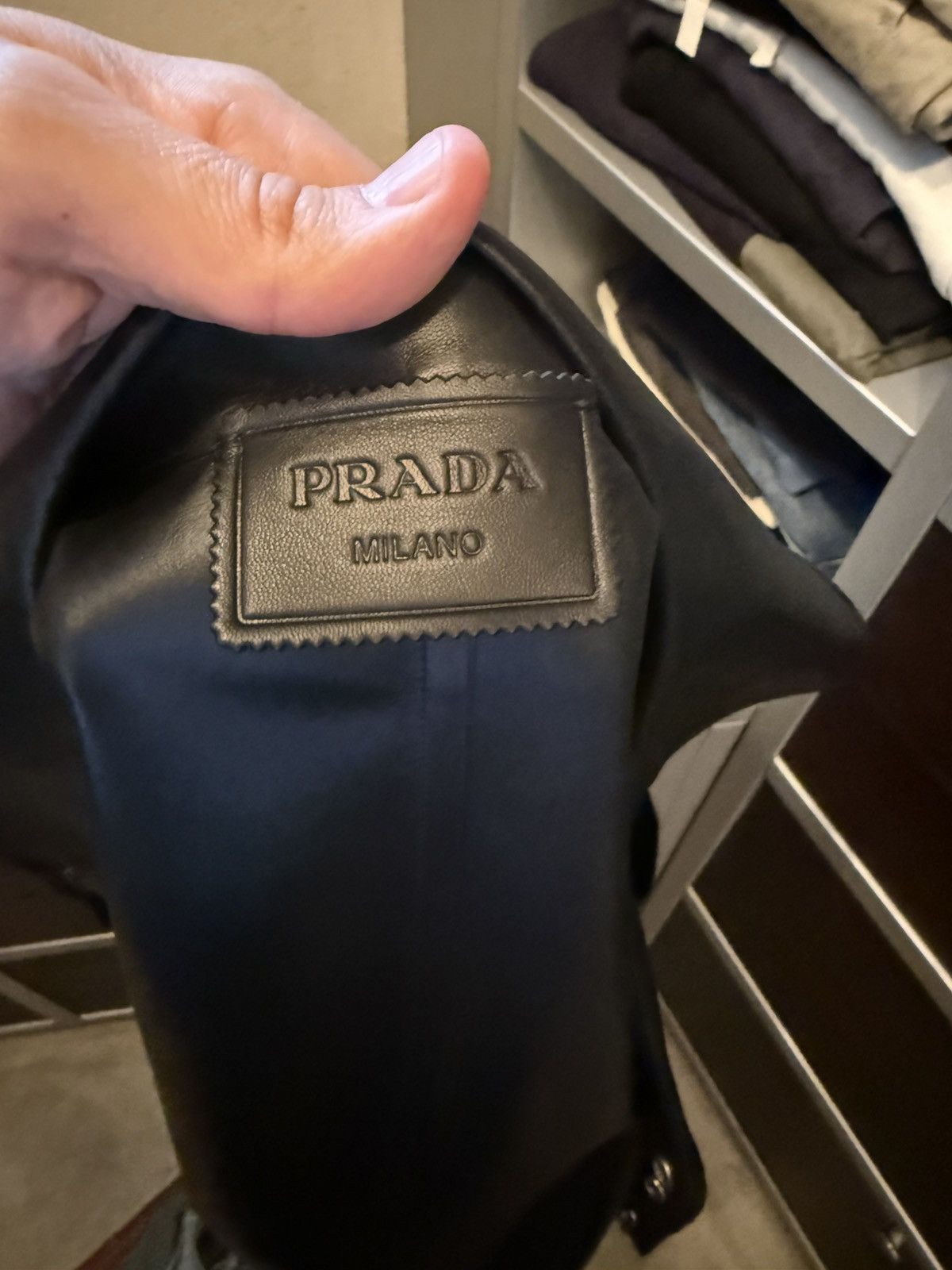 Prada Prada Set - HOLY GRAIL🏆: Size 52 Nappa Leather Shirt + Short Size US L / EU 52-54 / 3 - 13 Thumbnail