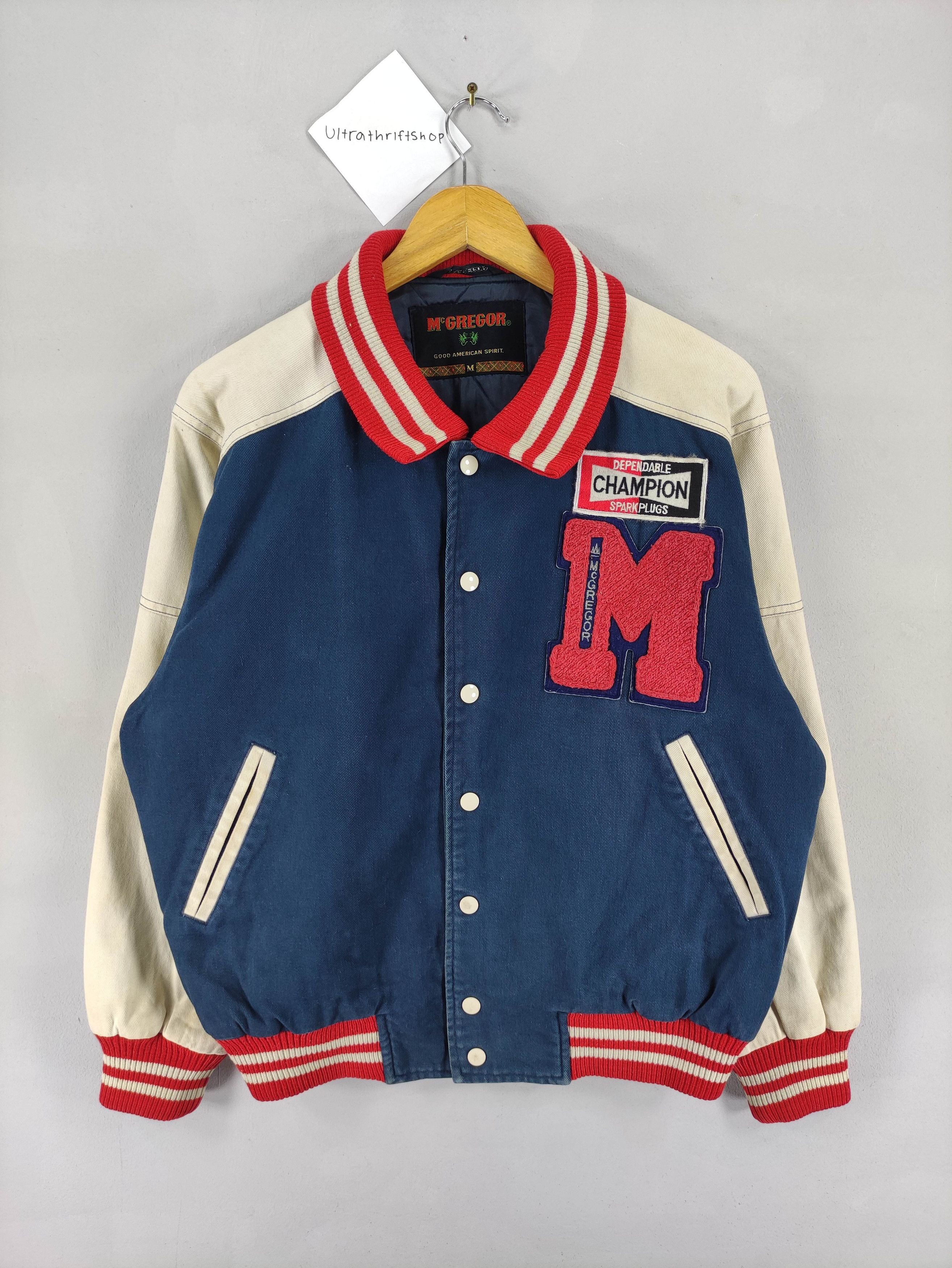 Vintage Mcgregor Varsity Jacket Snap Button Pacth