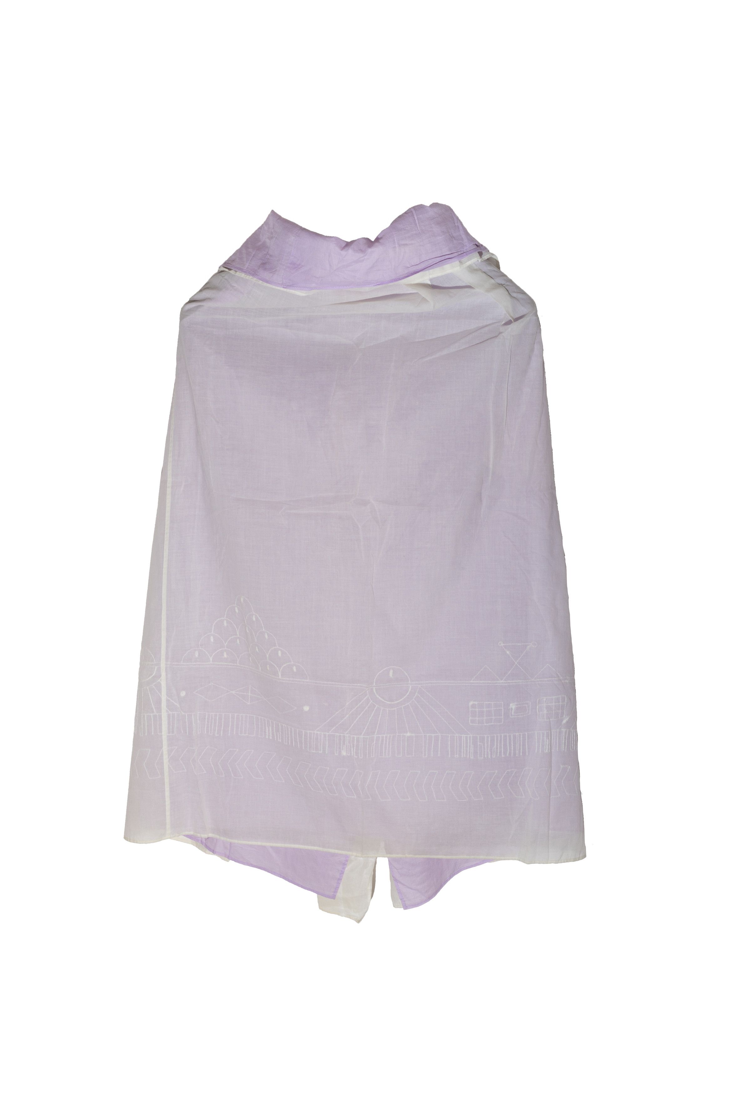 Issey Miyake EMBROIDERED LAYERED PANEL SHAWL CAPE Size M / US 6-8 / IT 42-44 - 2 Thumbnail