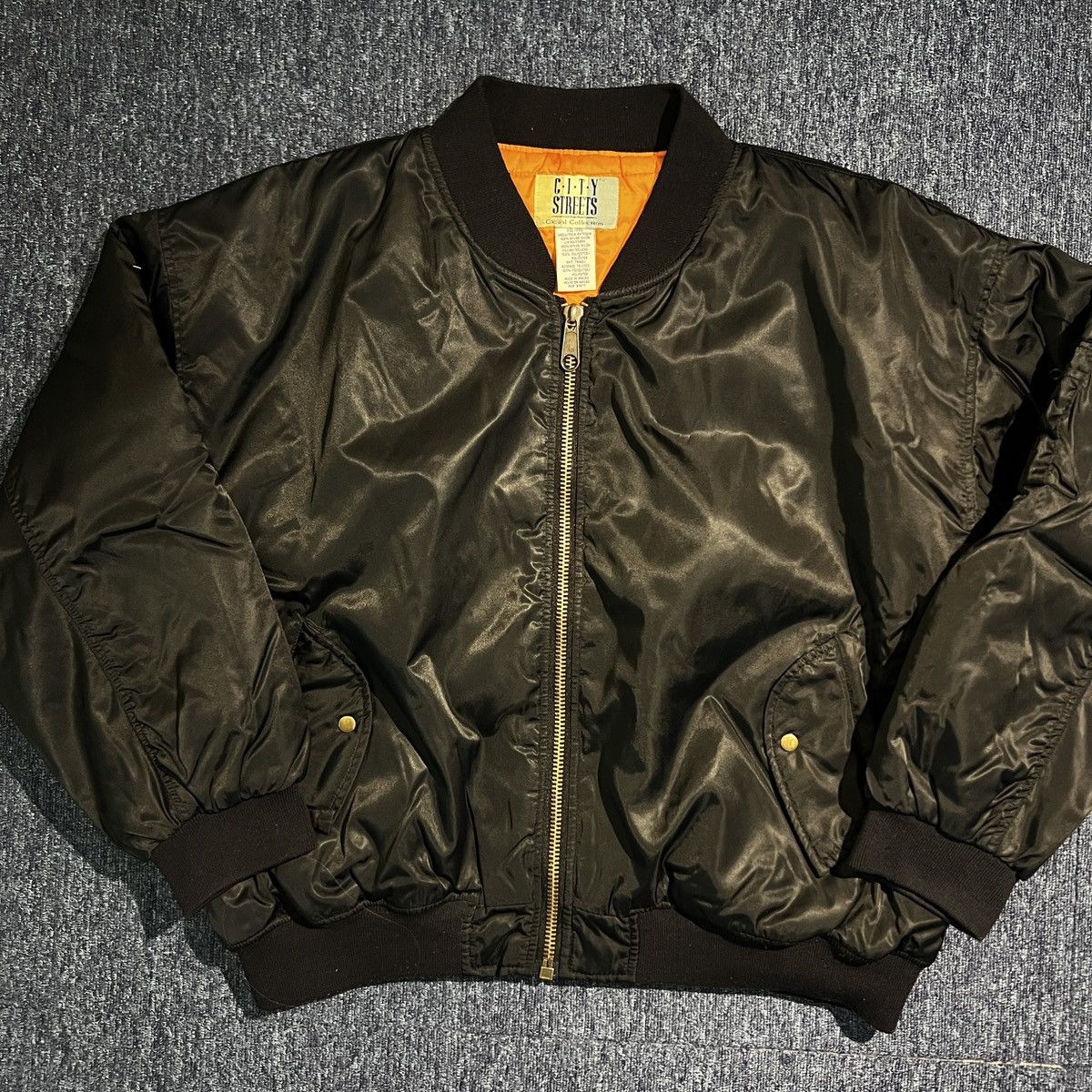 Vintage Vintage 90s Straight Edge MA-1 Bomber Jacket Size US XXL / EU 58 / 5 - 4 Thumbnail