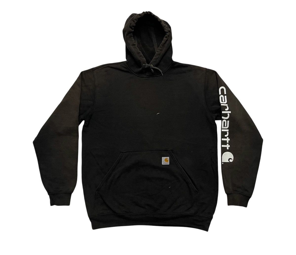 S/S 2022 CARHARTT HOODIE SPELL OUT SLEEVE SUN FADED