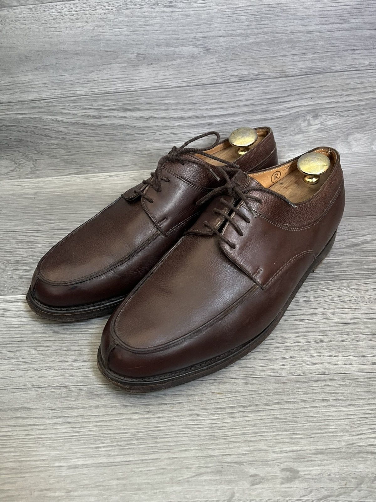 John Lobb John lobb brown pebble grain derby leather shoes Size US 9.5 / EU 42-43 - 1 Thumbnail