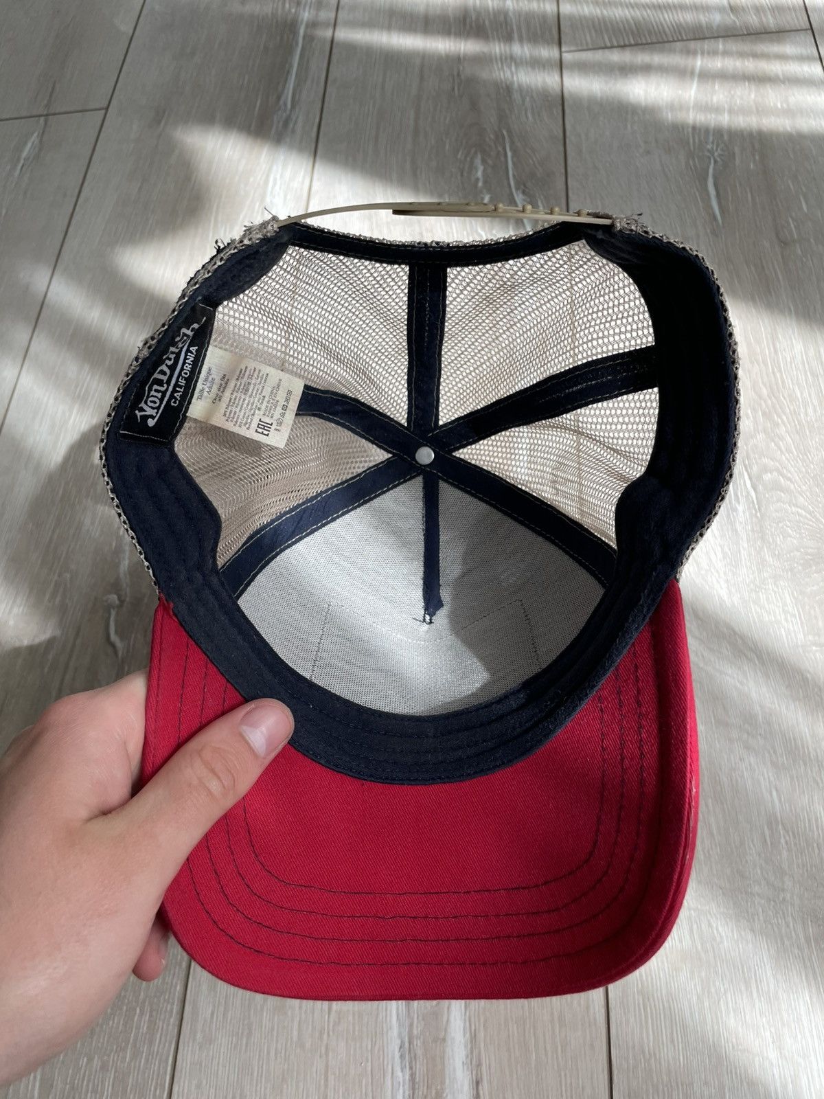 Vintage × Von Dutch Blue and Red Von Dutch Square baseball cap Size ONE SIZE - 7 Thumbnail