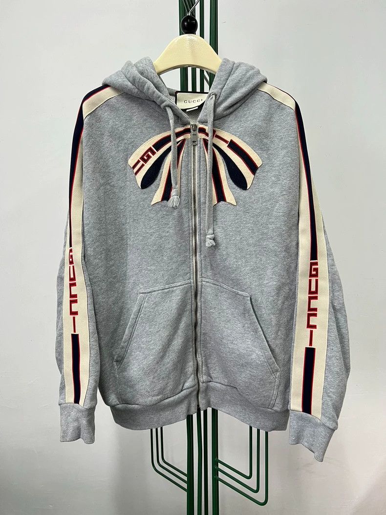 Gucci Gucci Bow letter Logo zipper jacket Size US S / EU 44-46 / 1 - 1 Thumbnail