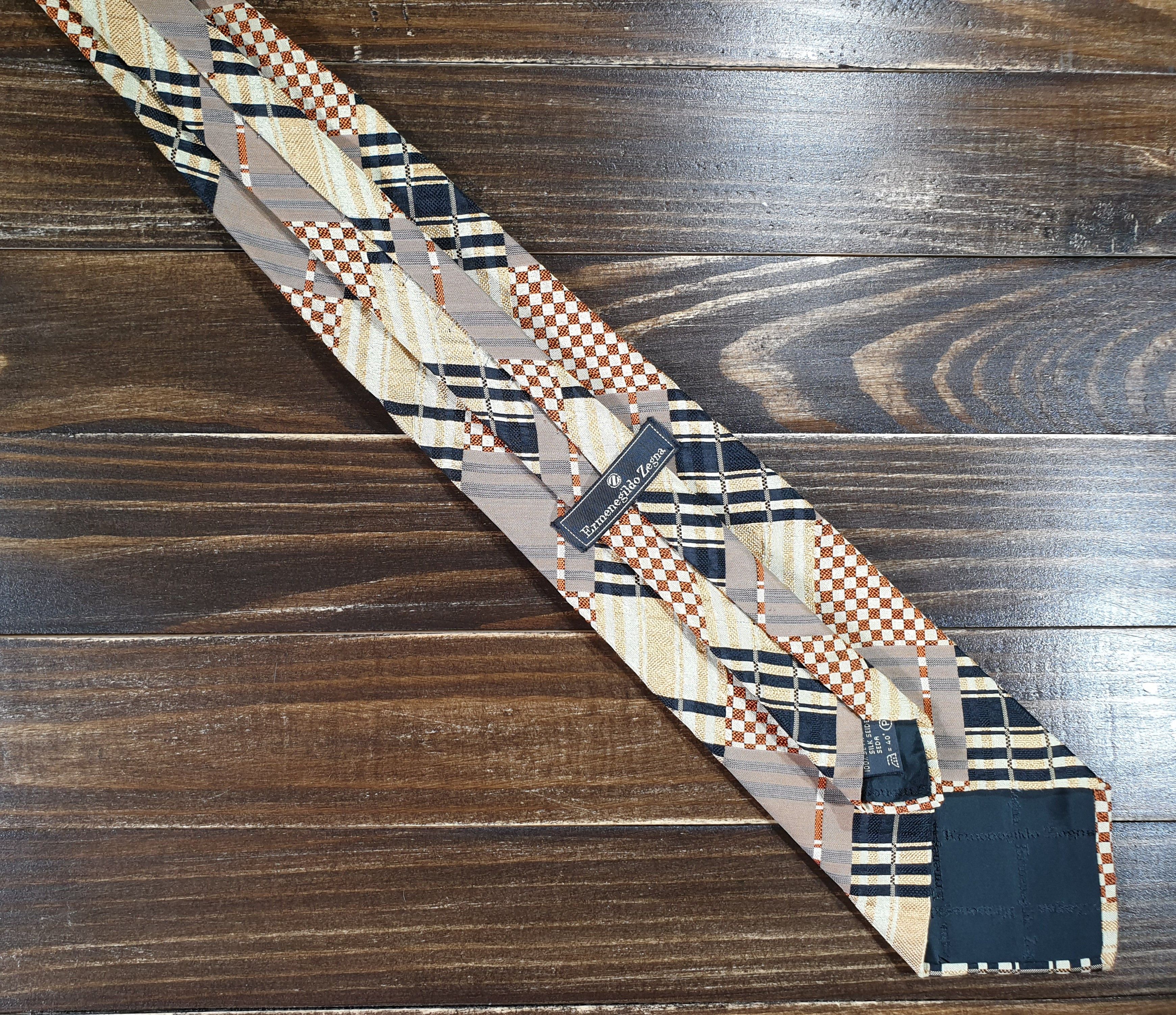 Ermenegildo Zegna ERMENEGILDO ZEGNA 100% Silk Neck Tie Made In Italy Luxury Size ONE SIZE - 3 Thumbnail