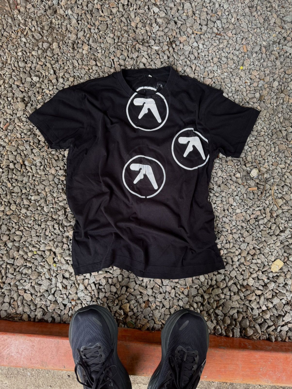 Vintage Aphex Twin Big Logo Tee Shirt Y2K Avant Garde Size US M / EU 48-50 / 2 - 2 Thumbnail