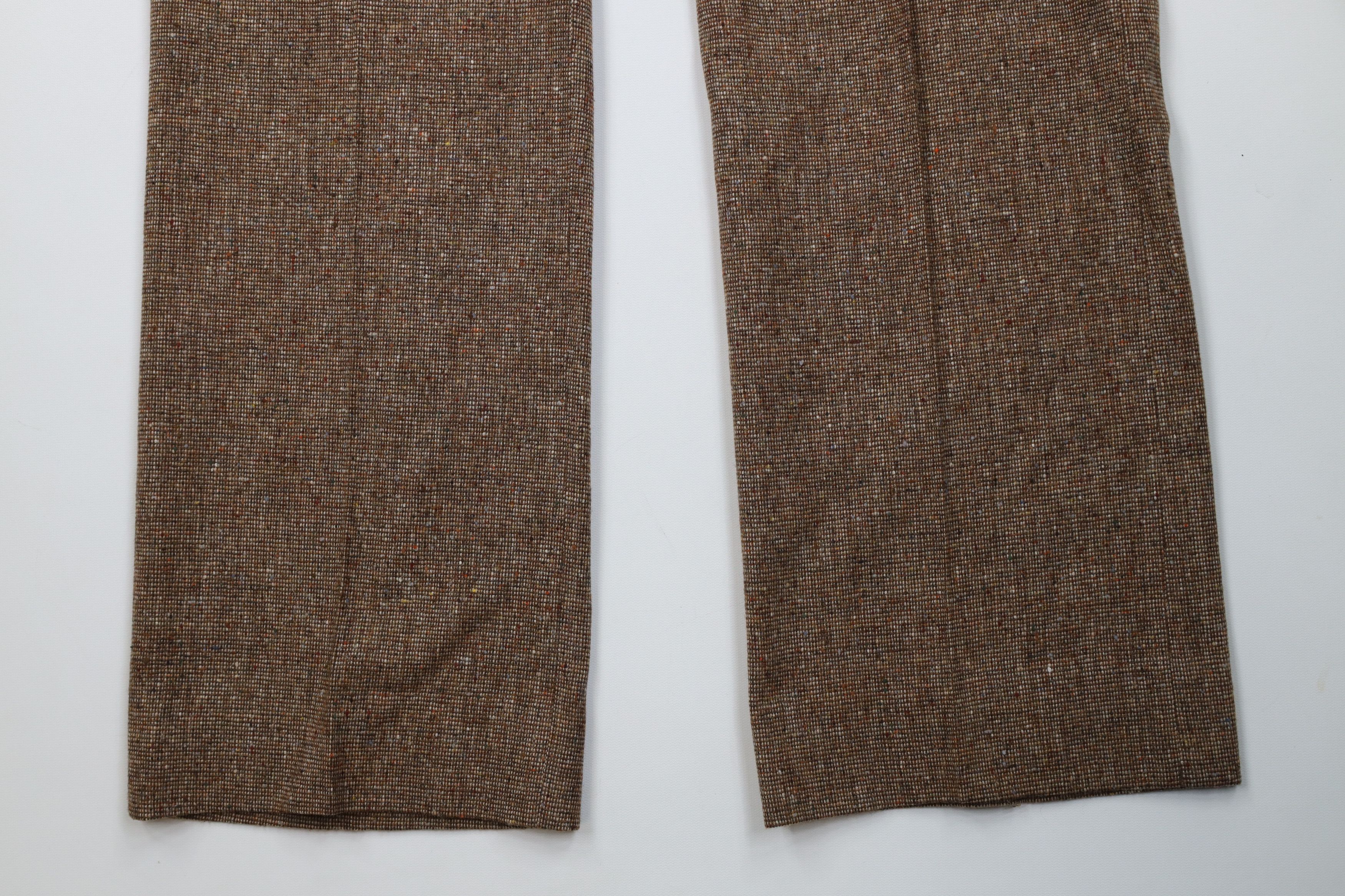 Vintage Vintage 60s 70s Streetwear Wool Tweed Bell Bottoms Pants US Size US 36 / EU 52 - 4 Thumbnail