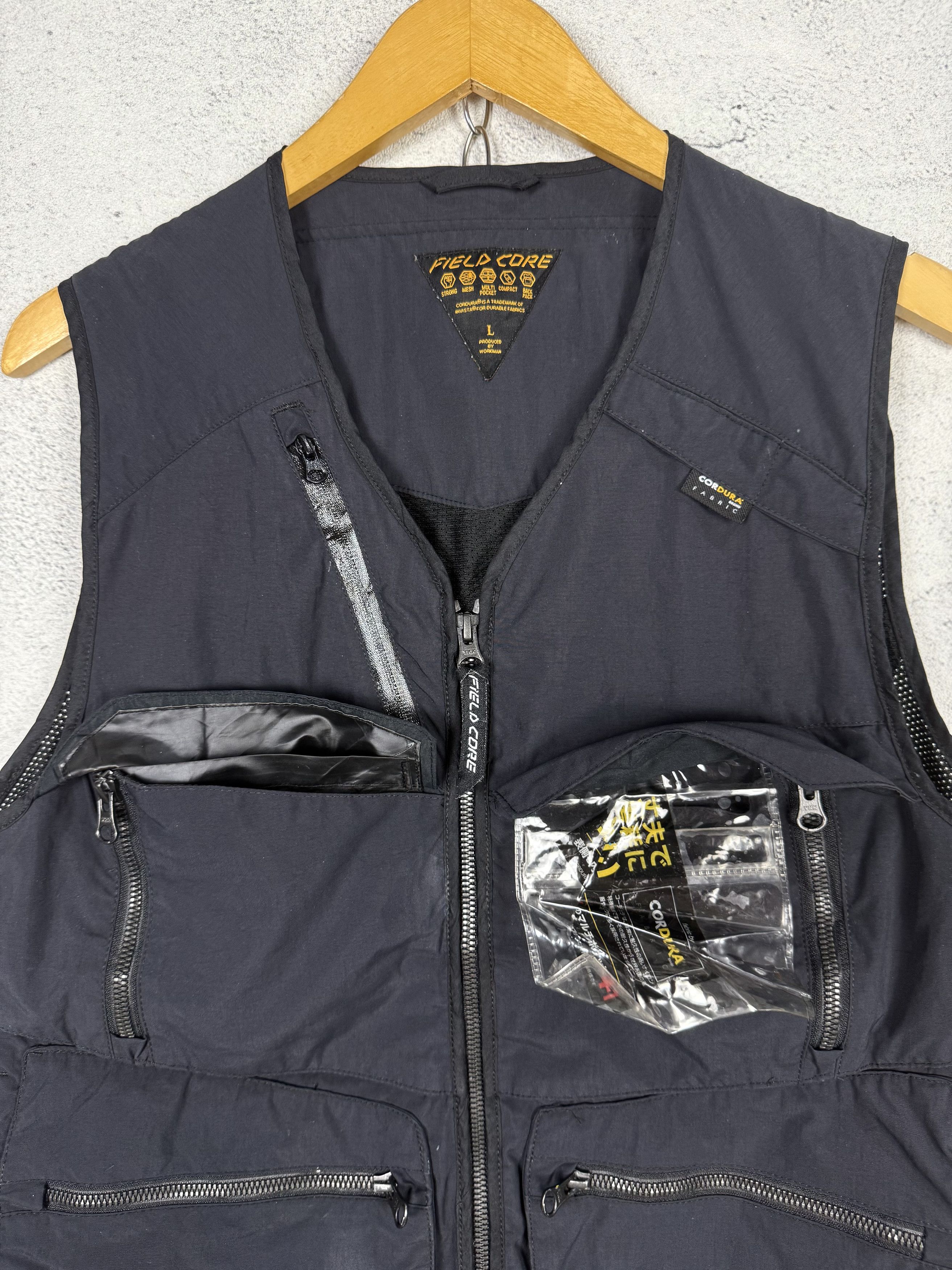 Japanese Brand Fieldcore Multi Pocket Tactical Cordura Vest Biker Size US M / EU 48-50 / 2 - 6 Thumbnail