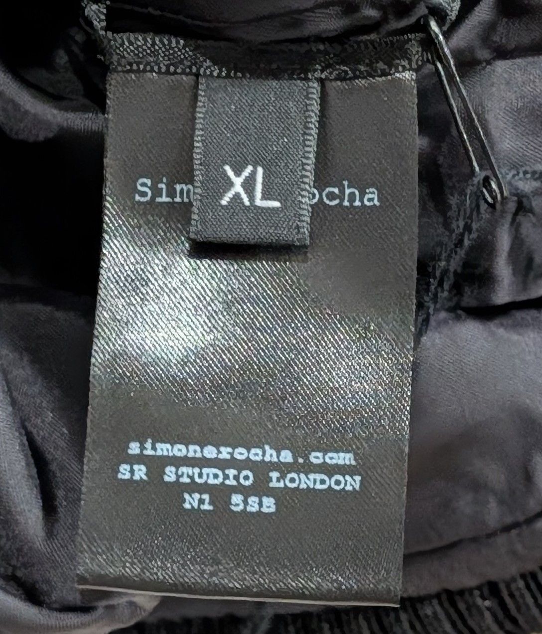 Simone Rocha SIMONE ROCHA Oversized Pocket Satin Bomber Jacket Black XL Size US XL / EU 56 / 4 - 9 Thumbnail