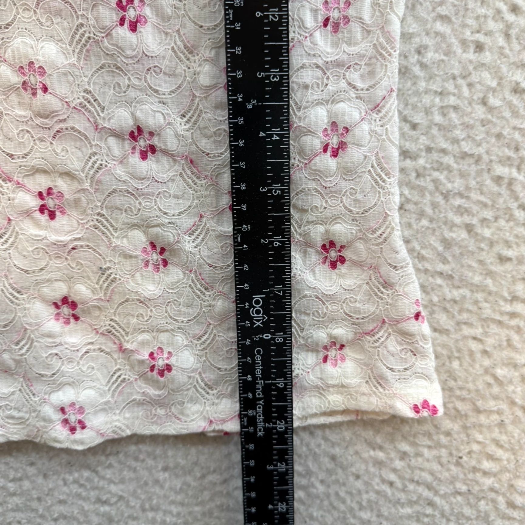 Pinko VINTAGE 90s Y2K Camisole Tank Top White Pink Ditsy Floral Lace Boho Fairy Shirt M Womens Size M / US 6-8 / IT 42-44 - 7 Thumbnail