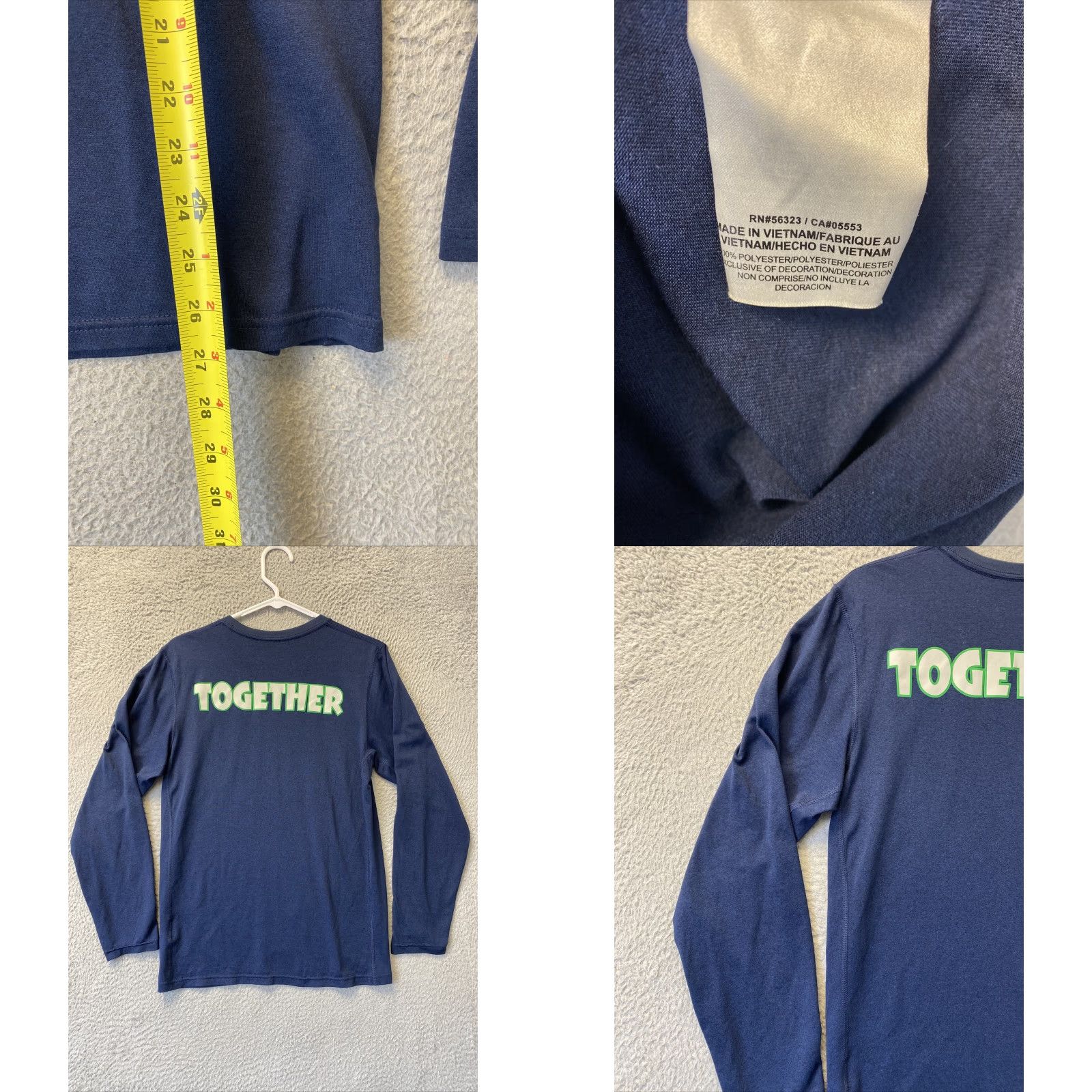 Nike Nike Dri-Fit Shirt Men's Size S Athletic Long Sleeve Navy /36-67 Base Layer Top Shirts & Tops Tank Running Football Activewear Size US S / EU 44-46 / 1 - 8 Thumbnail