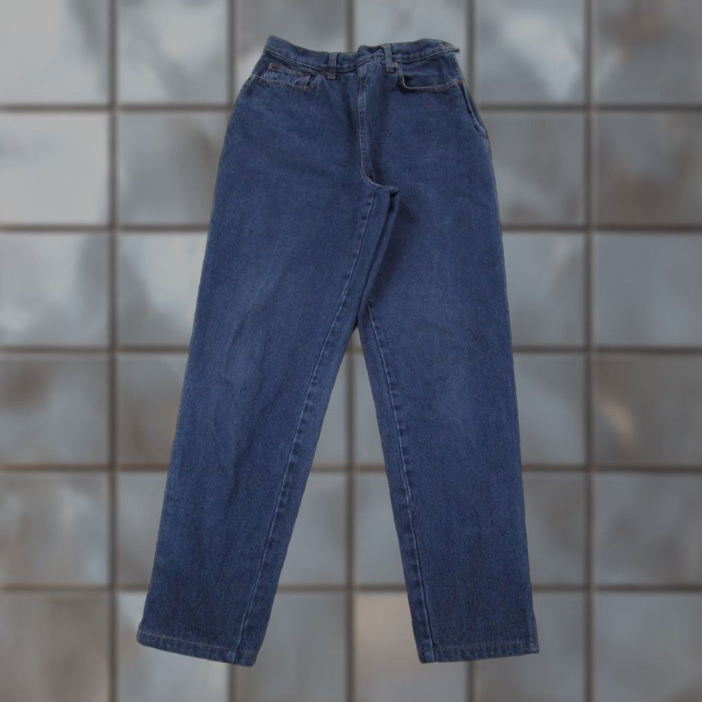 Moschino VINTAGE Moschino Jeans Womens 29 10 US High-Rise Mom 90s Hippie Boho Peace Y2K Denim Blue Pants Womens Jeans Size 32" / US 10 / IT 46 - 1 Thumbnail