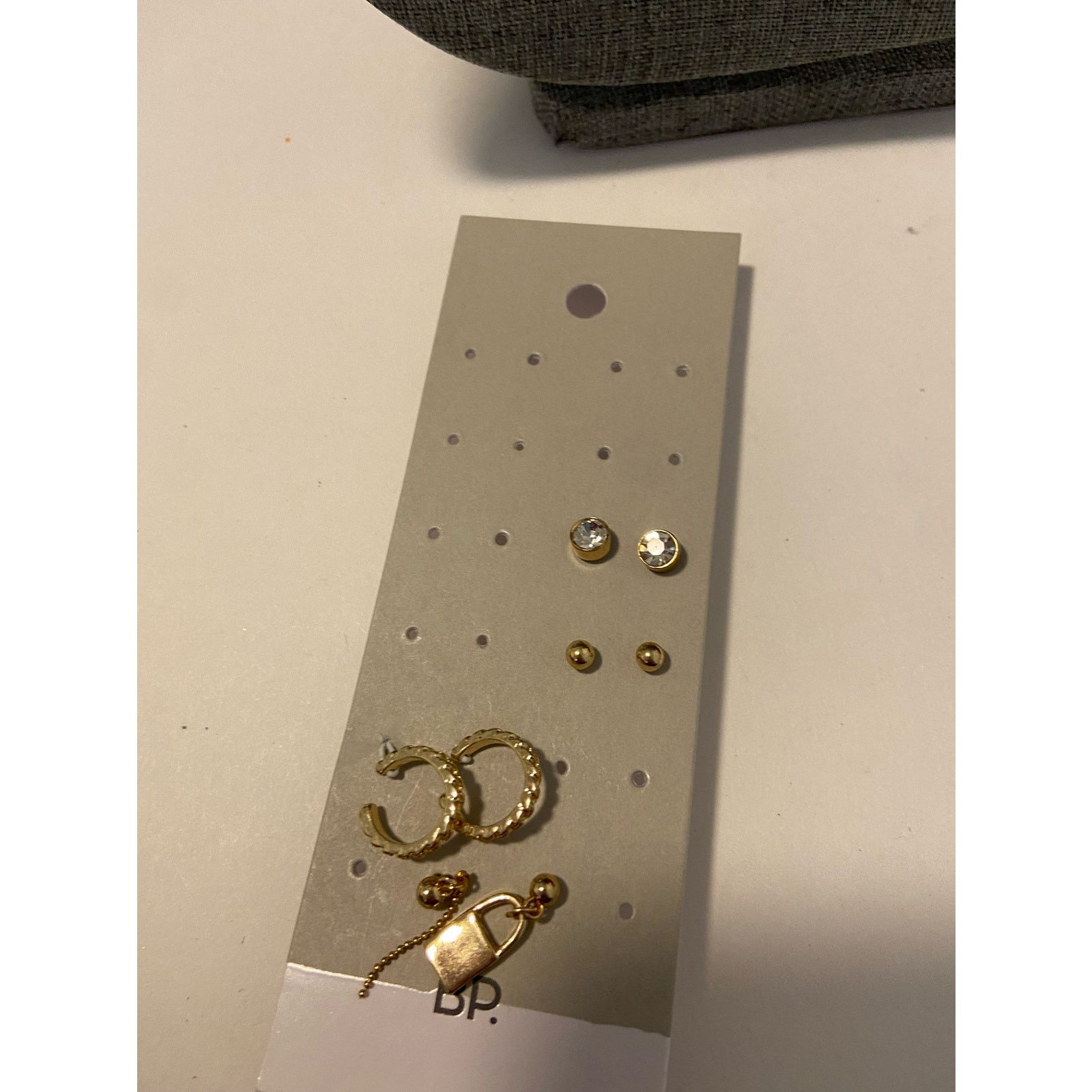 Nordstrom Nordstrom stud padlock earring and ear cuff set Size ONE SIZE - 2 Thumbnail