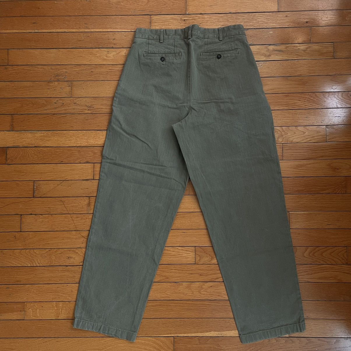Noah Noah Double Pleated Army Green Pants Size US 32 / EU 48 - 2 Thumbnail