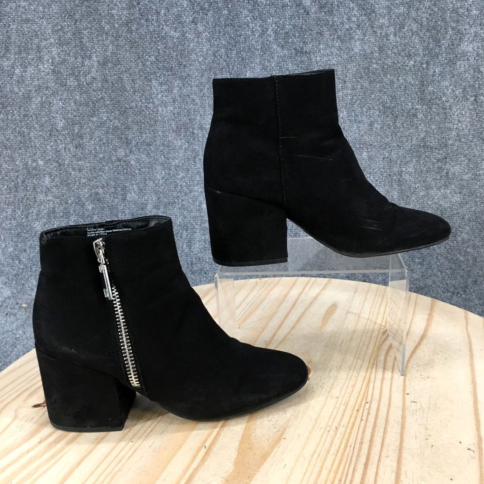 Dolce Vita Dolce Vita Boots Womens 7.5 Ankle Bootie Black Round Toe Comfort Block Heels Boots Size US 8 / IT 38 - 2 Thumbnail