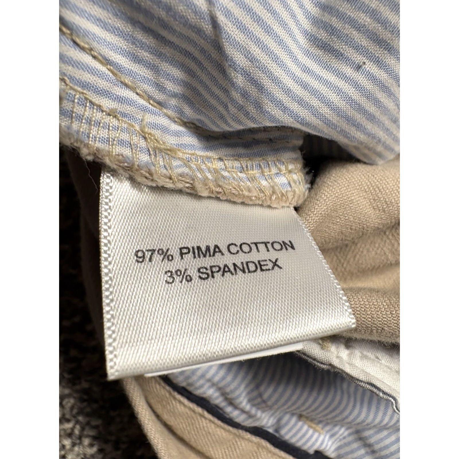 Peter Millar Peter Millar Pants Mens 38x32 Pilot Twill Flat Front Trouser Pima Cotton ME0B06 Beige Straight Reg-34? Size US 38 / EU 54 - 6 Thumbnail