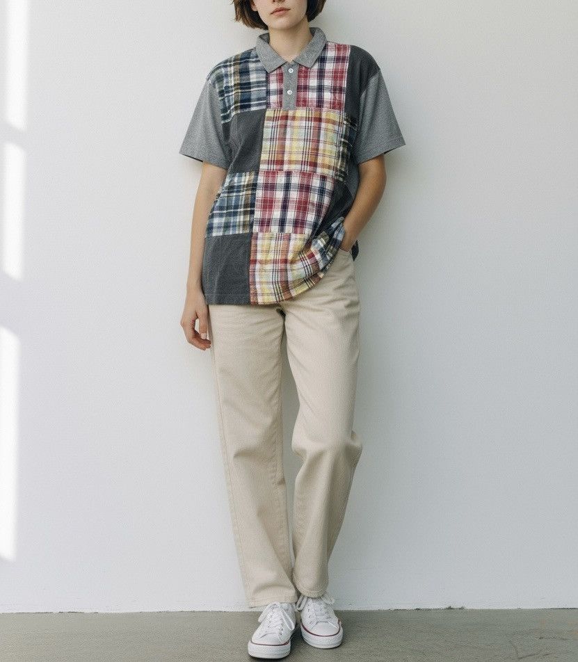 Comme des Garcons Cdg homme AD2008 patchwork polo shirt Size US S / EU 44-46 / 1 - 2 Thumbnail