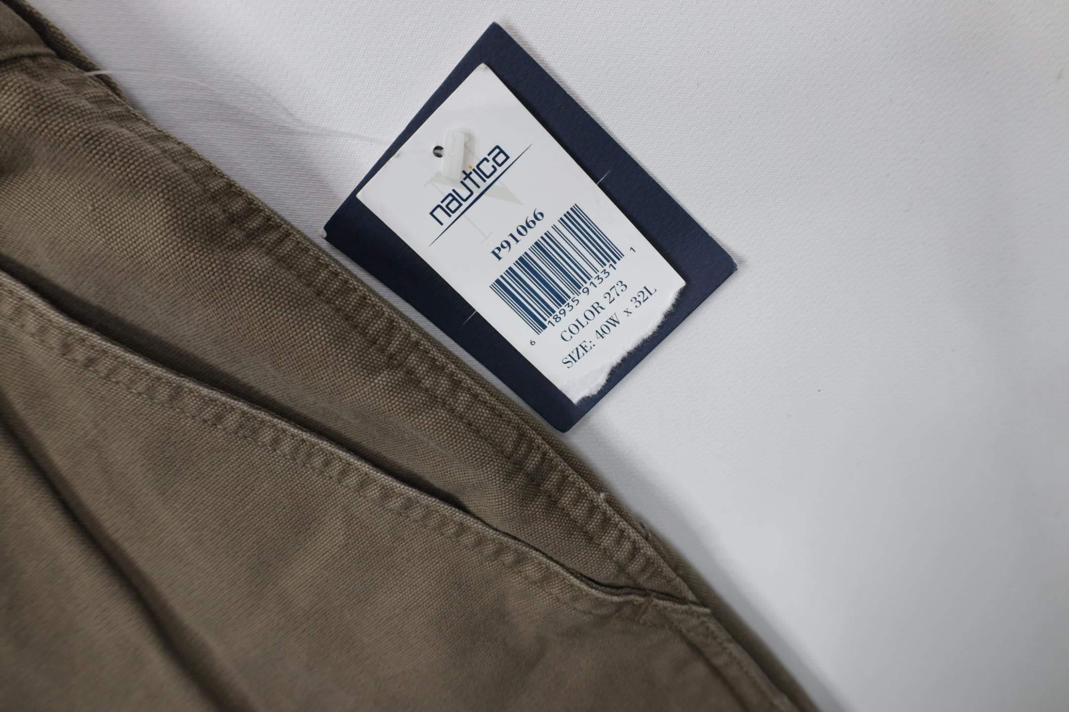 Nautica Deadstock Vintage 90s Nautica Wide Leg Double Knee Pants Size US 40 / EU 56 - 6 Thumbnail