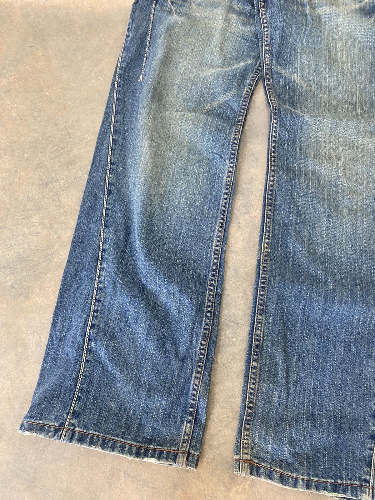 Hysteric Glamour Sick☠️ DoubleName Double Waist Wash Jeans Punk Grunge Size US 32 / EU 48 - 5 Thumbnail